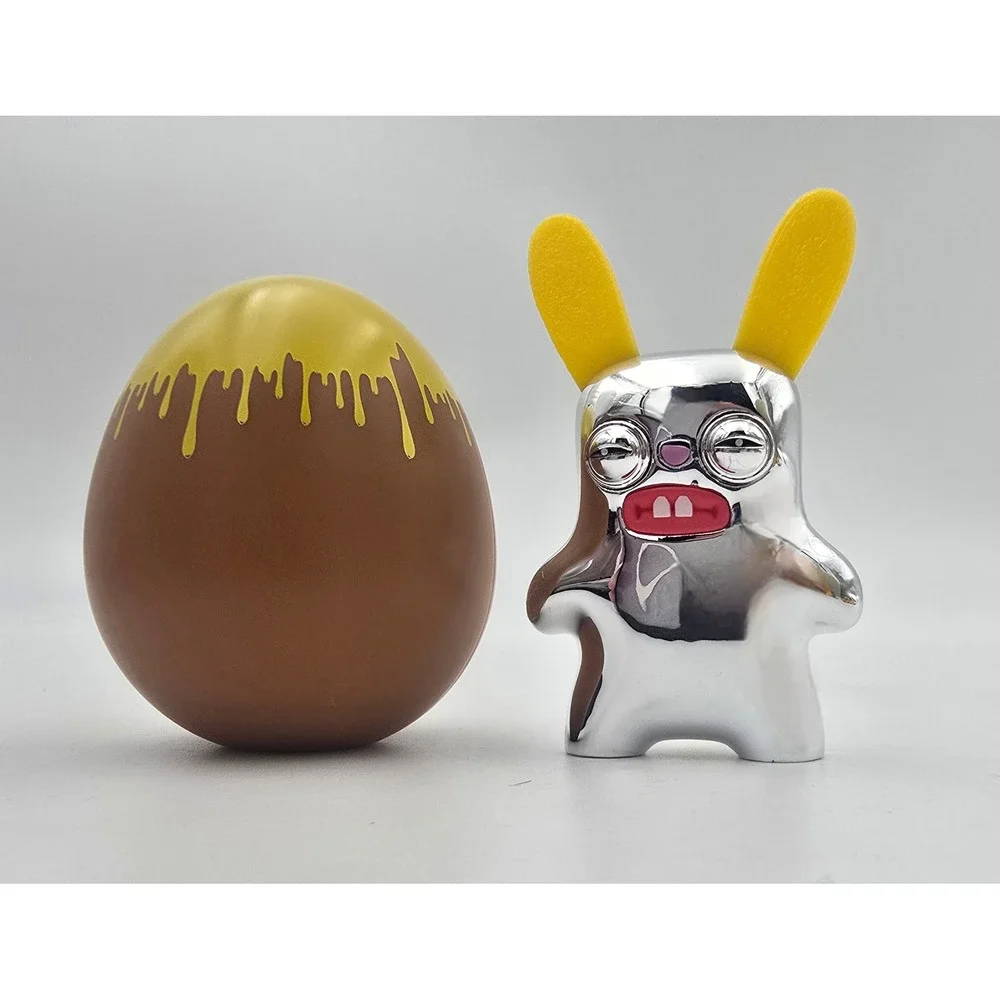 RARE Silver Chrome Fuggler Rabbitacular Easter Egg Funny Ugly Monster